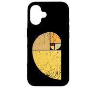 Vintage Fibonacci Spiral Science Golden Ratio Cool Math Case for iPhone 16