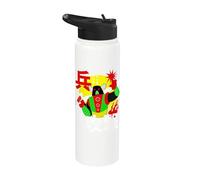 Vintage Fighting Japanese Robot Future Retro Manga Anime Art Stainless Steel Insulated Water Bottle