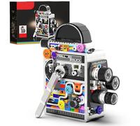 Vintage Film Camera Building Blocks Set, 805 PCS Retro Movie Camera Building Model DIY Brick Kit for Home Decor, Classic Cinema Contraction Model Toys, Creative Gift for Teens & Adults