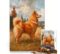 Vintage Finnish Spitz 1000 Piece Jigsaw Puzzle for Adults Strategic Think Mind Calming Fun Precise Fit (38x52cm)