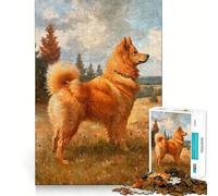 Vintage Finnish Spitz 1000 Piece Jigsaws Creative Skill Toy Tight Lock No Loose Pieces Bonding Activity for Loved Ones (38x26cm)
