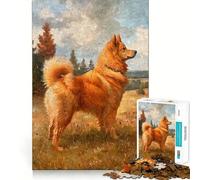 Vintage Finnish Spitz Jigsaw Puzzle 1000 Think Boost Game Tight Lock No Loose Pieces Interactive Brain Challenge for Home (38x52cm)