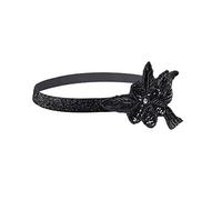 Vintage Flapper Headband 1920s Art Deco Sparkling Hairband Feather Headpiece 1920s Flapper Feather Headpiece Vintage 1920s Headband Beaded Flapper Headpiece Great Costume Accessories