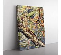 Vintage Fleischmann, Josef Flying Dragon Vintage Canvas Wall Art Print Ready to Hang, Framed Picture for Living Room Bedroom Home Office Décor, 76x50 cm (30x20 Inch)