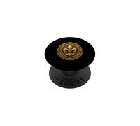 Vintage Fleur De Lis Heraldic Round Design Emblem PopSockets Adhesive PopGrip