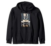 Vintage Floppy Disk Elder Character Retro Digital Storage Zip Hoodie