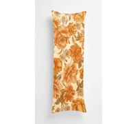 Vintage Floral Body Pillow Case Cover 70x90cm, Long Backrest Cushion pillow Protector with Zipper, Decorative Bedding Pillowcase, Soft body pillow cover for Couch Bedroom Fashion