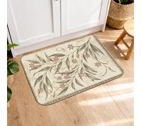 Vintage Floral Botanical Morning Glory Kitchen Rugs 20x31 Inch