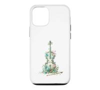 Vintage Floral Cello Classical Music Aesthetic Case for iPhone 12/12 Pro