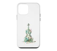 Vintage Floral Cello Classical Music Aesthetic Case for iPhone 12 mini
