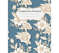 Vintage Floral Composition Notebook: blends soft femininity with classic style. Perfect for jotting down class notes, journaling your thoughts
