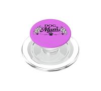 Vintage Floral Dog Mum Paw Print Design PopSockets PopGrip for MagSafe