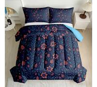 Vintage Floral Double Coverless Duvet Set All-Season 7.5 tog 3D