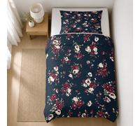 Vintage Floral Duvet Cover Set Single Size Red Roses Bedding Set