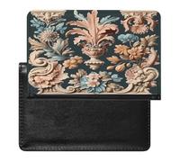 Vintage Floral Engraving Passport Holder Passport Wallet Document Organizer Protector PU Leather Card Slot Travel Accessories