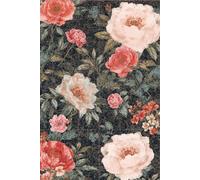 Vintage Floral Journal: 6x9 Lined Dark Academia Notebook for Women: A Pretty Moody Notebook with a Classic Peony & Rose Pattern | The Perfect Botanical Gift for Artists and Students
