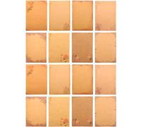 Vintage Floral Letter Writing Paper - 40 Sheets Retro Kraft Paper with Elegant Patterned Borders for Greeting Cards, Invitations, and Creative Stationery