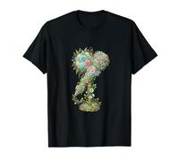 Vintage Floral Microphone Singing Vocal Aesthetic Value Graphic T-Shirt