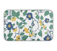 Vintage Floral Motifs Green Leaves Summer cooling cat bed for summer Self Cooling pads for dogs for rabbit cozy sleeping cat essentials camas frias para perros M