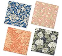 Vintage Floral Paper Napkins - 50Pcs, 2Ply, 6.5 x 6.5 Inches