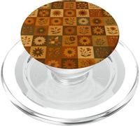 Vintage Floral Patchwork Quilt Pattern Design PopSockets PopGrip for MagSafe