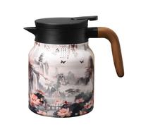 Vintage Floral Print | Thermal Stainless Steel 1000 ml | Retro Design With Built-in Filter For Tea, Coffee Or Infusions | Elegant Decoration For Home Or Office
