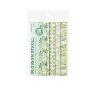 Vintage Floral Printed Decorative Paper , Pink Mist Flower Picking