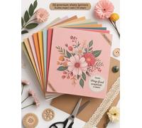 Vintage Floral Scrapbook Paper Pad: 40 Decorative Sheets for Journaling, Card Making & DIY Crafts | 8.5 x 11 inch Premium Scrapbook Paper Pack