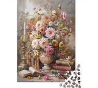 Vintage Floral Still Life Jigsaw Puzzles for Adults Interesting Puzzle Game 1000 Pieces Educational Games Home Decoration Gifts 70x50cm/1000pcs
