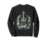 Vintage Floral Violin Classical Music Aesthetic Sweatshirt
