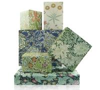 Vintage Floral Wrapping Paper for Girls Boys, 6 Sheets Retro Flower Gift Wrap Paper, 6 Designs William Morris Wildflower Print Folded Flat Art Paper for DIY Craft Wedding Birthday Gift Wrapping