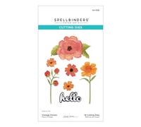 Spellbinders Vintage Florals Etched Dies from The from The Garden Collection by Wendy Vecchi, Metal, ONE