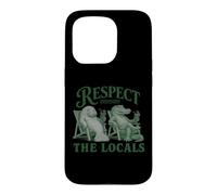 Vintage Florida Respect The Locals Nature Manatee Crocodile Case for iPhone 15 Pro
