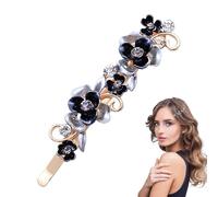Vintage Flower Barrette Old Fashioned Hairstyle Barretes Clips