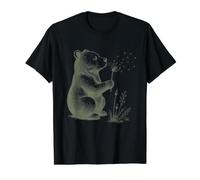 Vintage Flower Bear Lovers Believe Breathe Let Go Whimsical Value Graphic T-Shirt