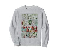 Vintage Flower Botanical Chart flower chart Garden Botany Sweatshirt