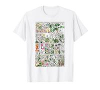 Vintage Flower Botanical Chart flower chart Garden Botany T-Shirt