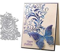 Vintage Flower Cutting Dies for Card Making，Cutting Dies Cut Stencils for DIY Scrapbooking Photo Album Decorative Embossing Paper Dies for Card Making Templated+Cute Brooch Pin