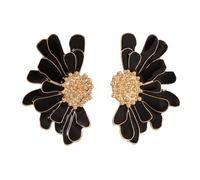 Vintage Flower Earrings for Women Exaggerated Daisy Flower Earrings Statement Oversized Daisy Stud Earrings Jewelry for Women, Metal, No Gemstone