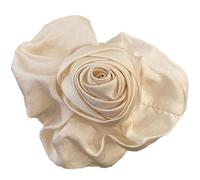 Vintage Flower Hair Clip For Women Big Fabric Rose Hair Clamp SharkClip Hair Tool French Claw Clip Lady Headdress