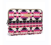 Vintage Flower Laptop Bag 6 Inch, Water Resistant Business Laptop Briefcase, Portable Notebook Computer Carrying Case Bag,Red