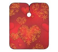 Vintage Flower Love Heart Barber Cape Waterproof Hairdressing Apron Easy Clean Beard Bib For Home Beauty Shops Barbers 140X168Cm