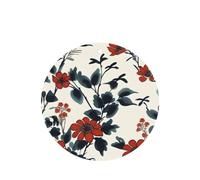 Vintage Flower Pattern Car Air Fresheners 4 Pcs Round Shape Hanging Aromatherapy Tablets Scented Fresheners For Bedroom Bathroom