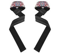 Vintage Flower Pattern Red and Blue Weightlifting Wrist Wraps 26" Power Workouts Wrist Wraps Gym for Weightlifting, Bodybuilding, Powerlifting, Strength Training ligas de resistencia para