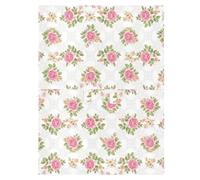 Vintage Flower White Car Seat Cover, Breathable Woven Fabric | Baby Car Seat Canopy for On-the-go Parents, Lightweight Fabric, All-over Print, Easy to Carry