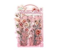 Vintage Flowers Stickers for Scrapbooking | 20 Pieces Computer Stickers | Stickers for Adhesive Envelope - for Planner Diarists Artists Teachers Children Designers Scrapbooking Journaling