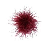 Vintage Fluffy Feather Brooch Pin Feather Brooch for Evening Dress Wedding Birthday and Corporate Cocktail Party Accessories for Women, One Size, Feather