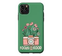 Vintage Focus On The Good Wildflower Camera Happy Thoughts Case for iPhone 11 Pro Max