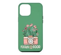 Vintage Focus On The Good Wildflower Camera Happy Thoughts Case for iPhone 12 Pro Max