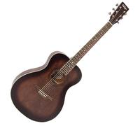 VINTAGE FOLK GUITAR - SOLID TOP- ANTIQUED FINISH
